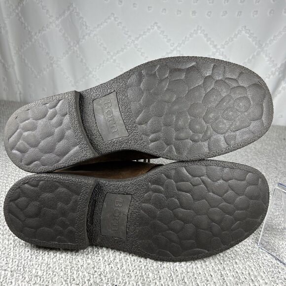 Born Bismark Chukka Boot Lace Up Pull Tab Dark Brown Leather Men's Size 13 - Picture 7 of 10